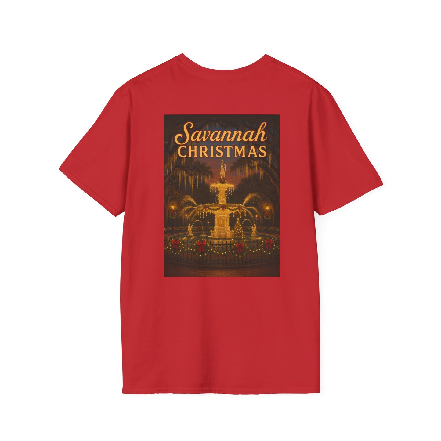Forsyth Fountain Savannah Christmas Unisex T-Shirt