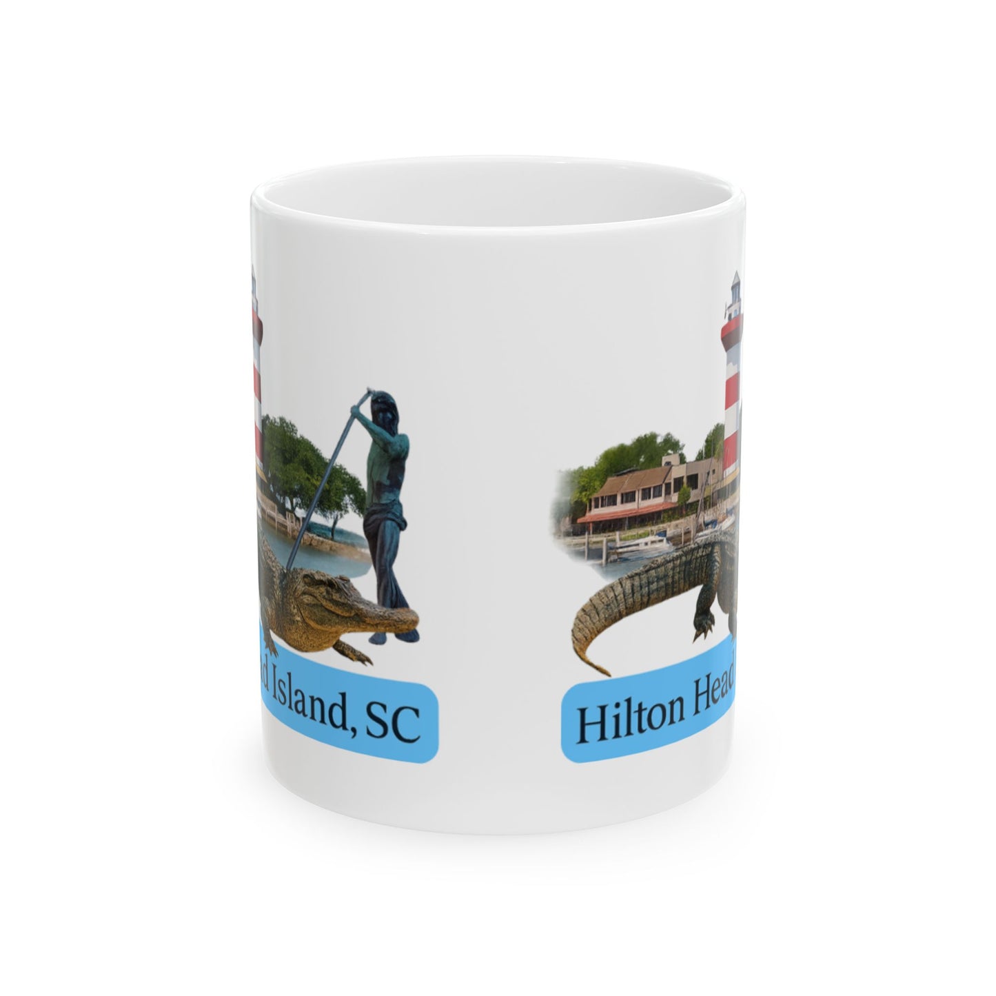 Hilton Head Island ceramic mug coastal-inspired coffee cup by A Coastal Christmas