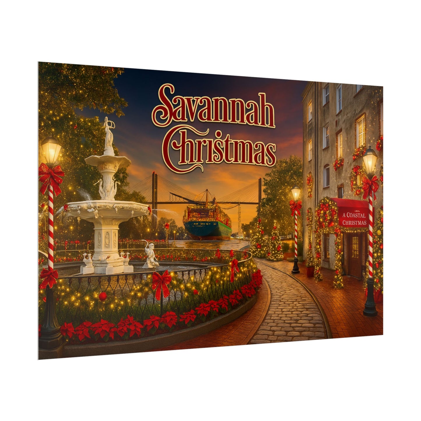 Savannah Christmas Poster