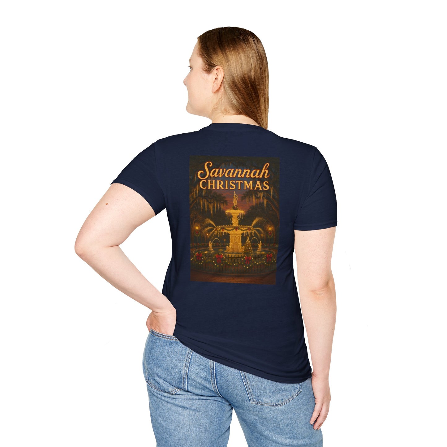 Forsyth Fountain Savannah Christmas Unisex T-Shirt