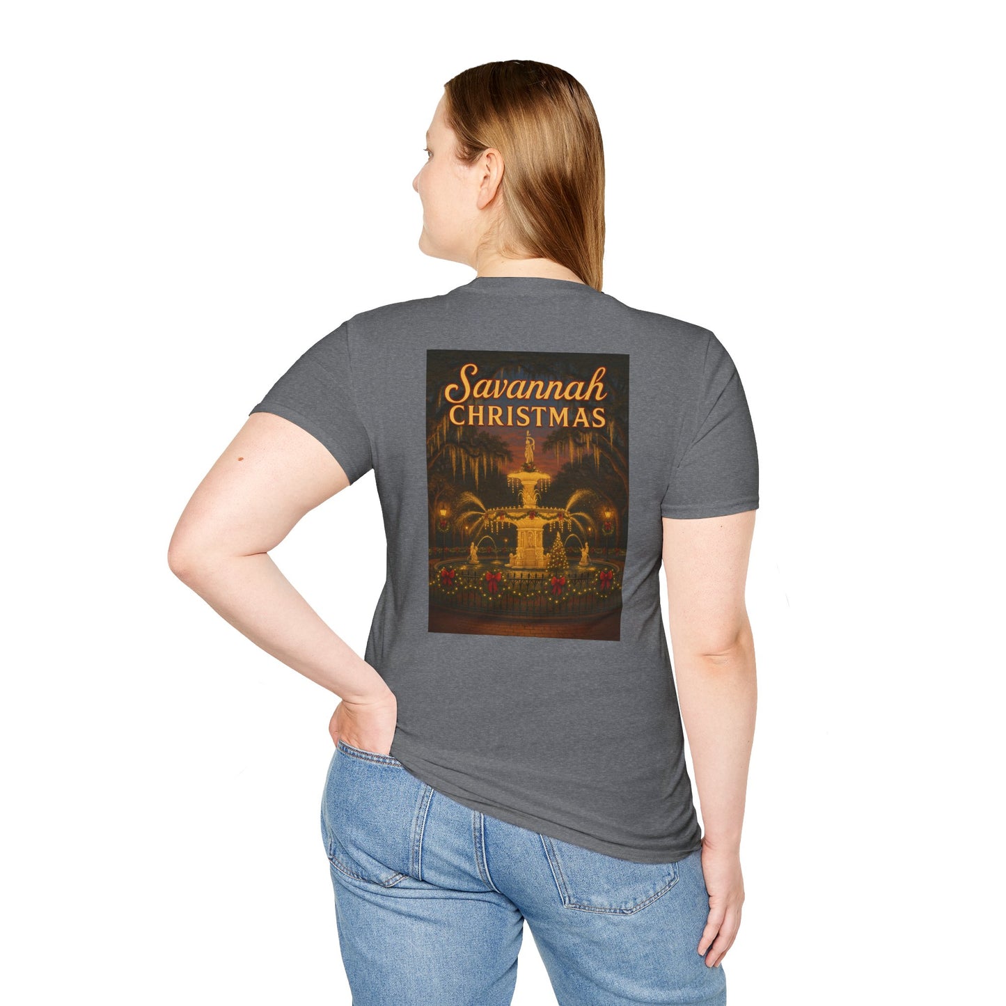 Forsyth Fountain Savannah Christmas Unisex T-Shirt