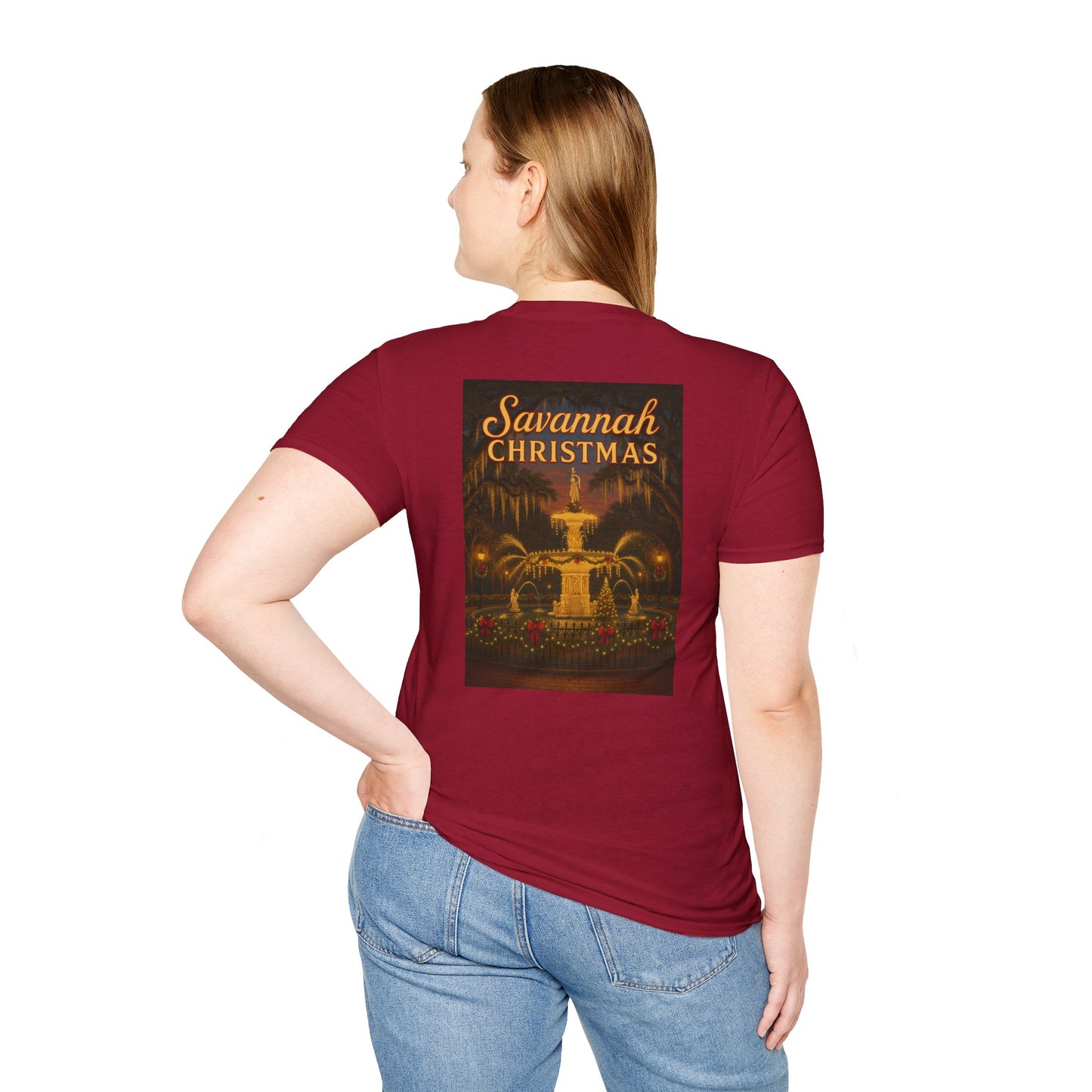 Forsyth Fountain Savannah Christmas Unisex T-Shirt