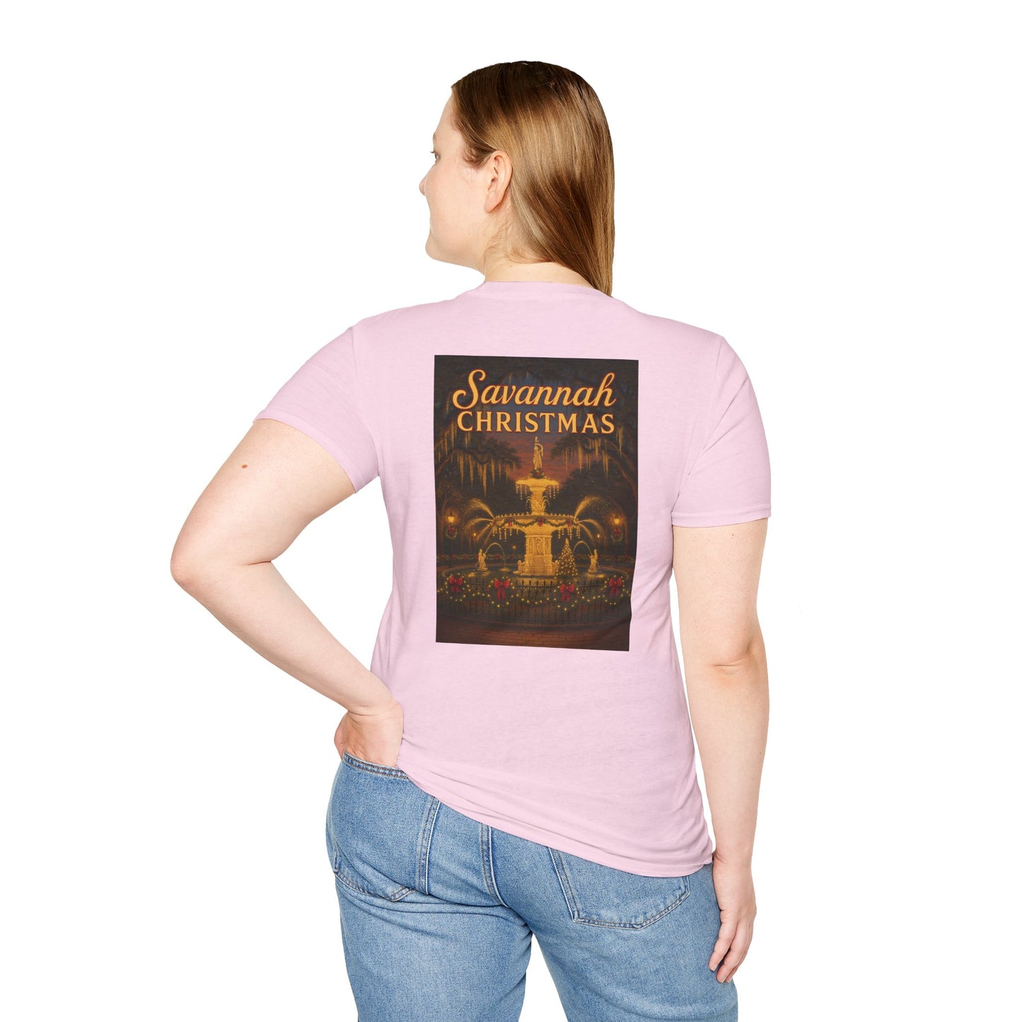 Forsyth Fountain Savannah Christmas Unisex T-Shirt