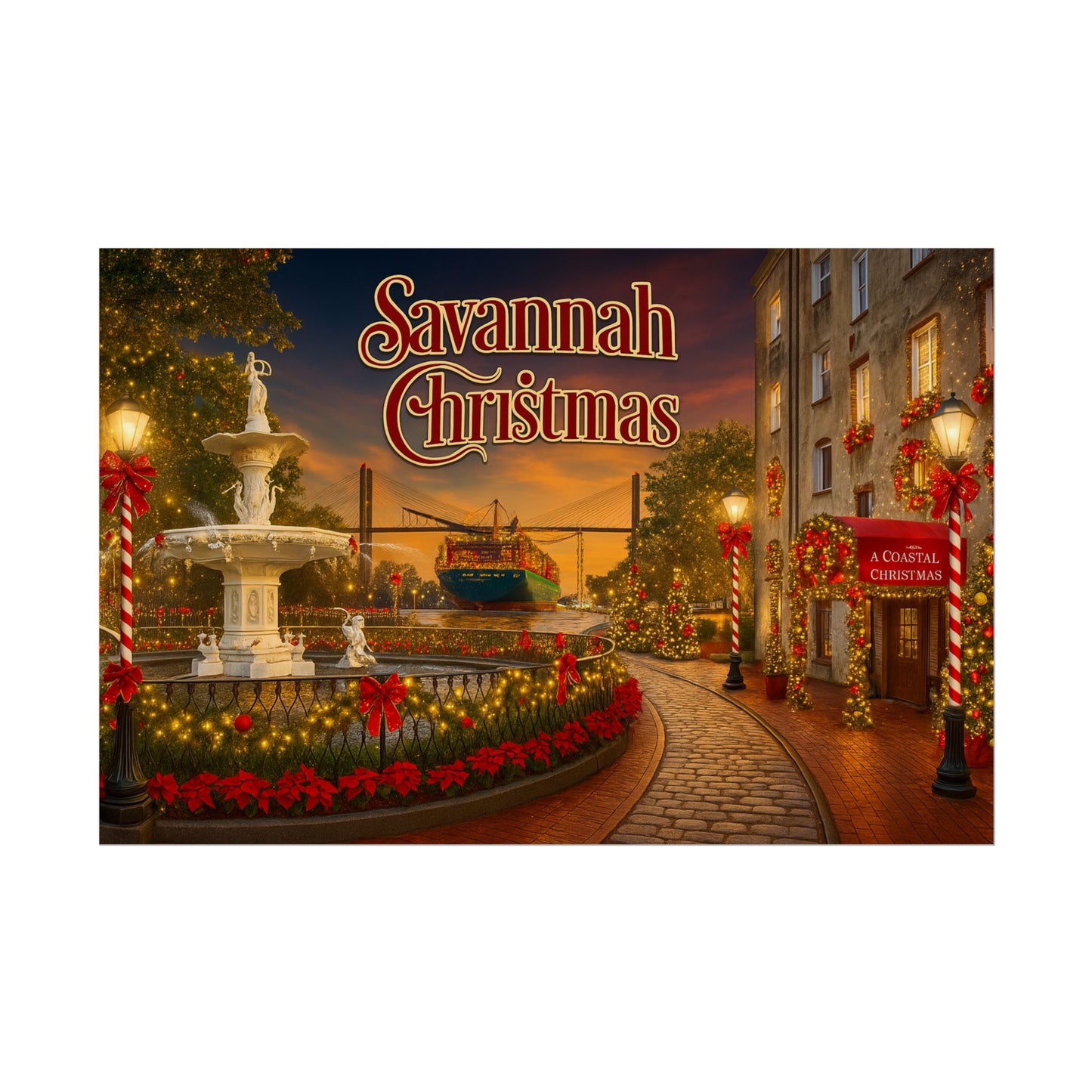 Savannah Christmas Poster