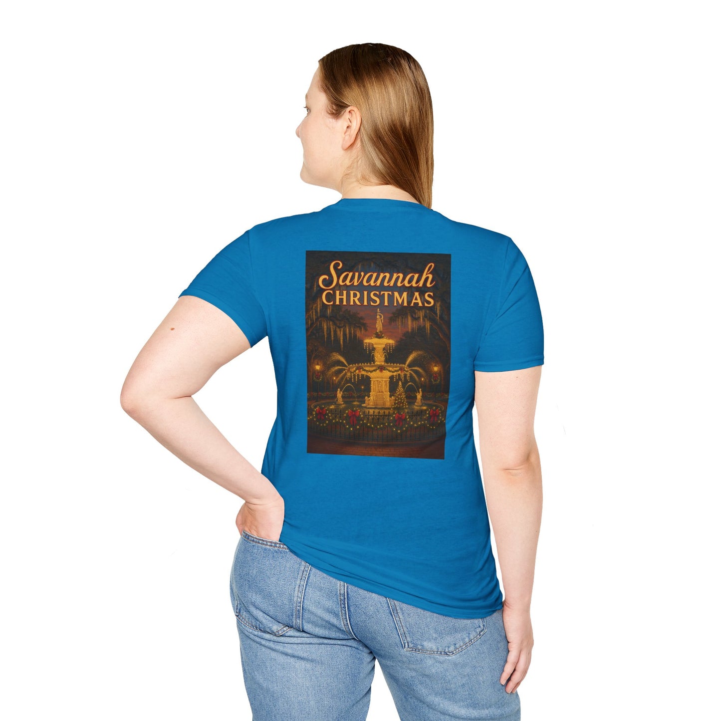 Forsyth Fountain Savannah Christmas Unisex T-Shirt