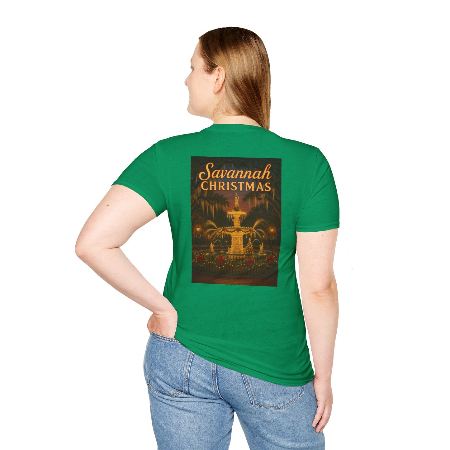 Forsyth Fountain Savannah Christmas Unisex T-Shirt