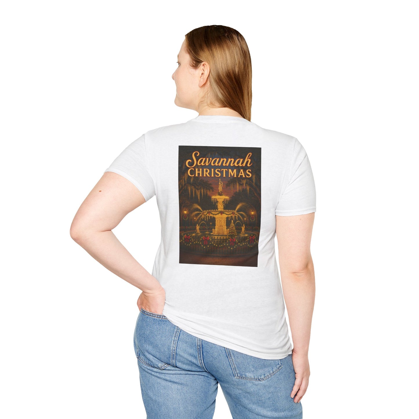 Forsyth Fountain Savannah Christmas Unisex T-Shirt