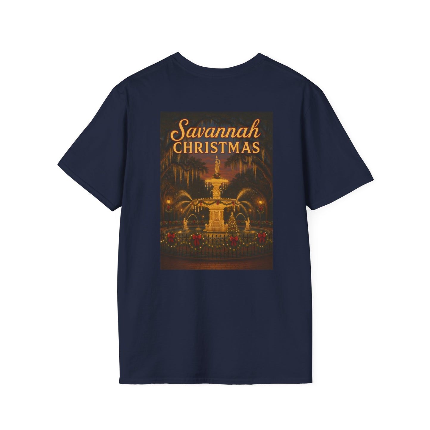 Forsyth Fountain Savannah Christmas Unisex T-Shirt