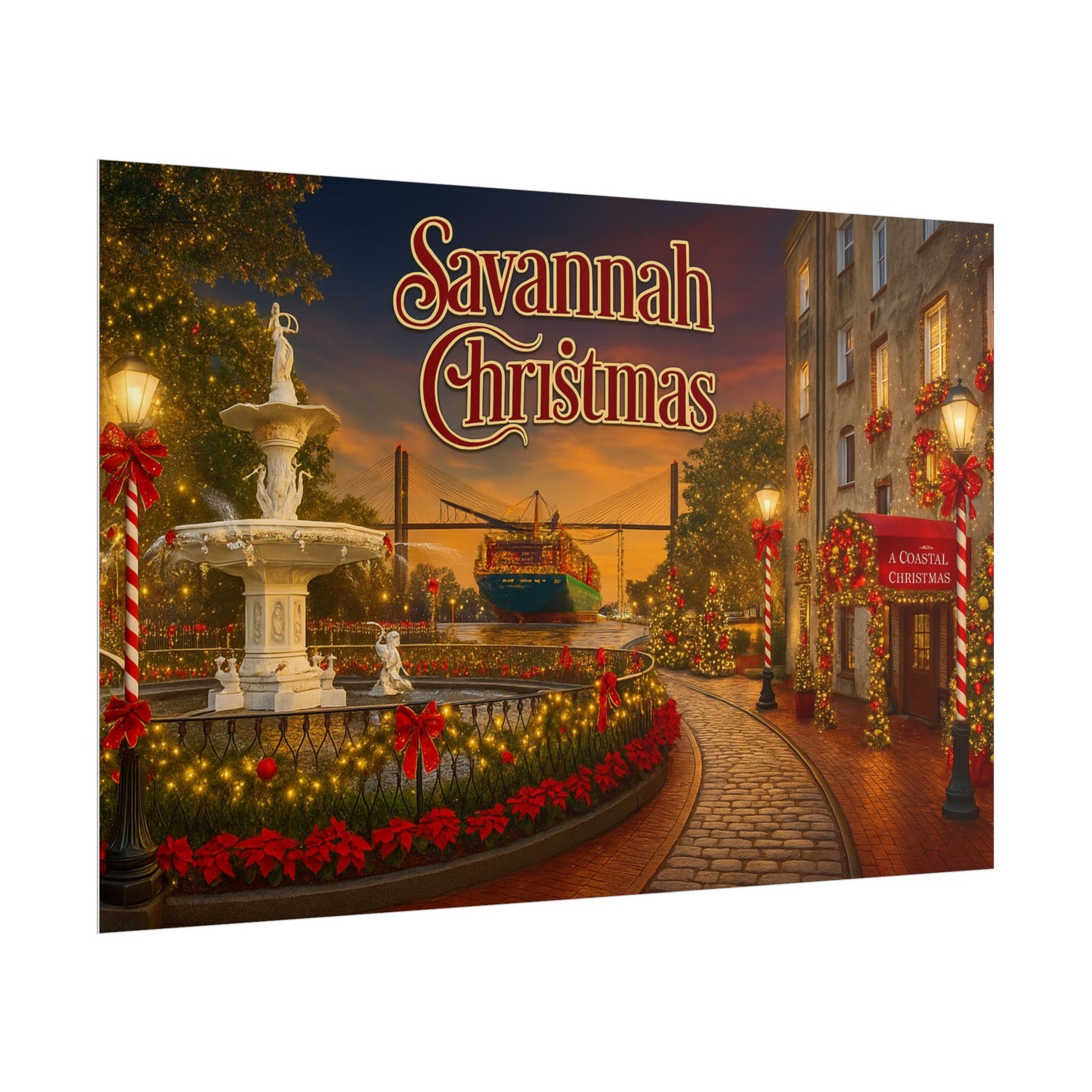 Savannah Christmas Poster