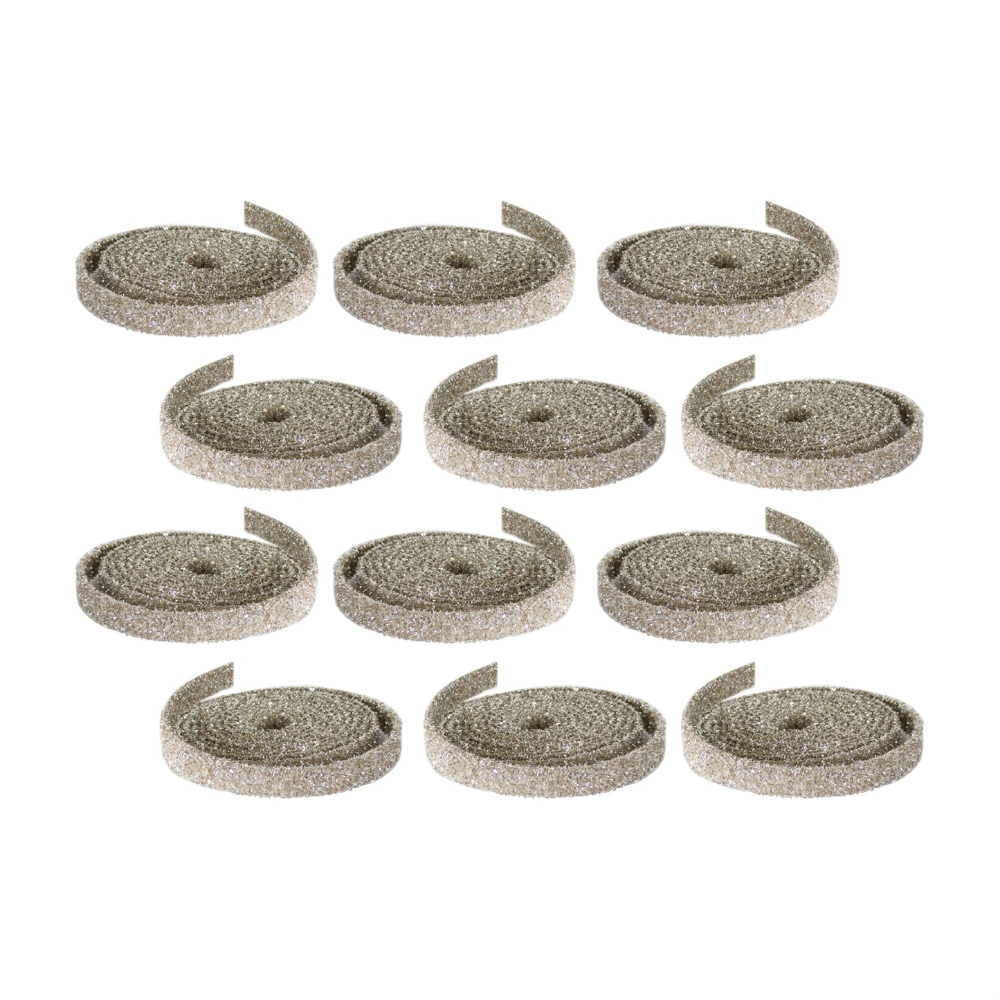 Champagne Glitter Rope Ribbon (Set of 12 Rolls)