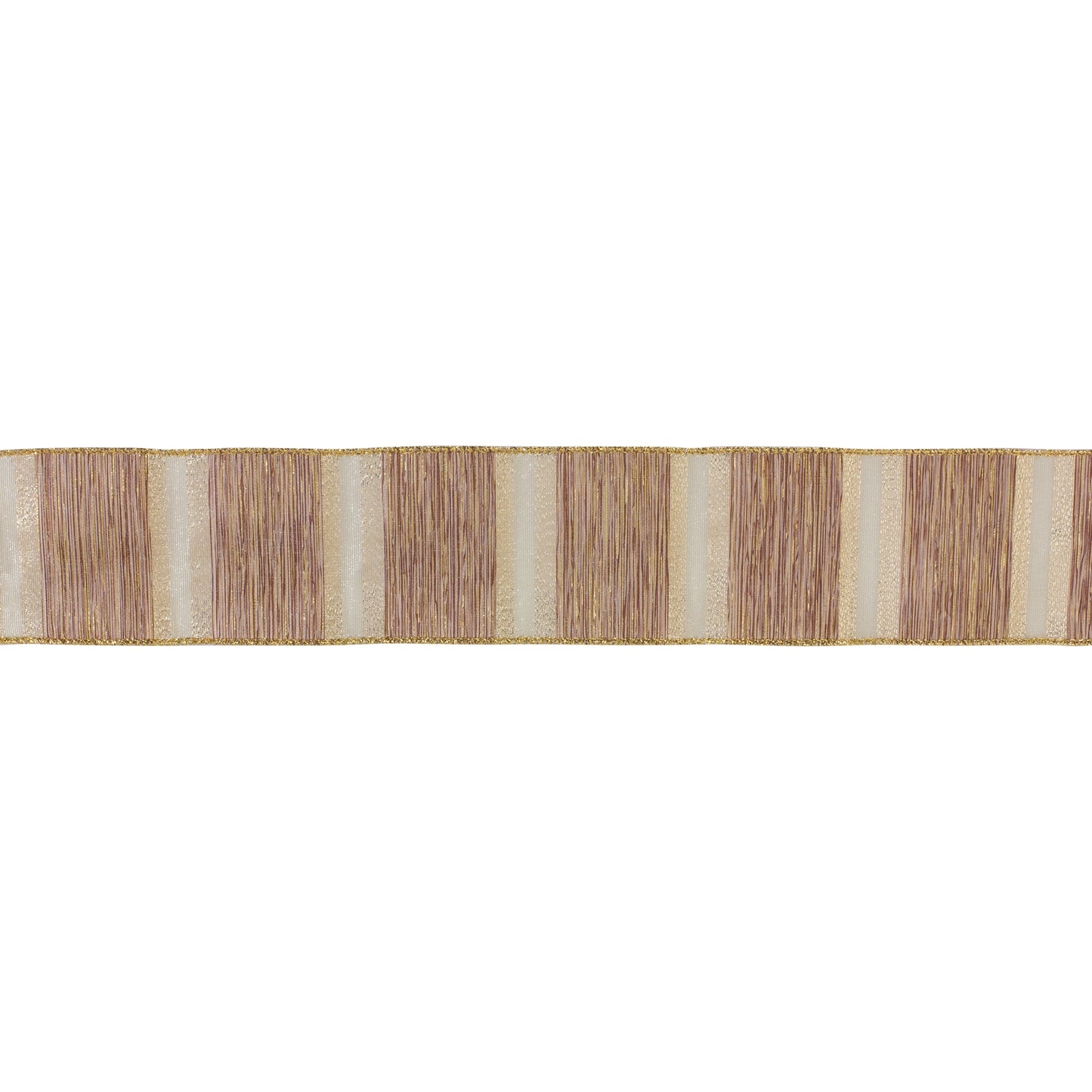 Beige Striped Ribbon (Set of 3)