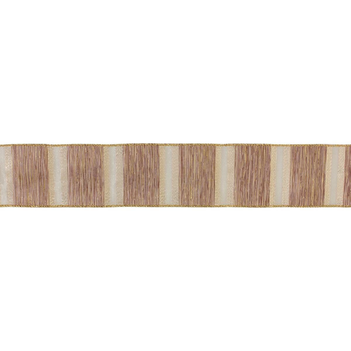 Beige Striped Ribbon (Set of 3)