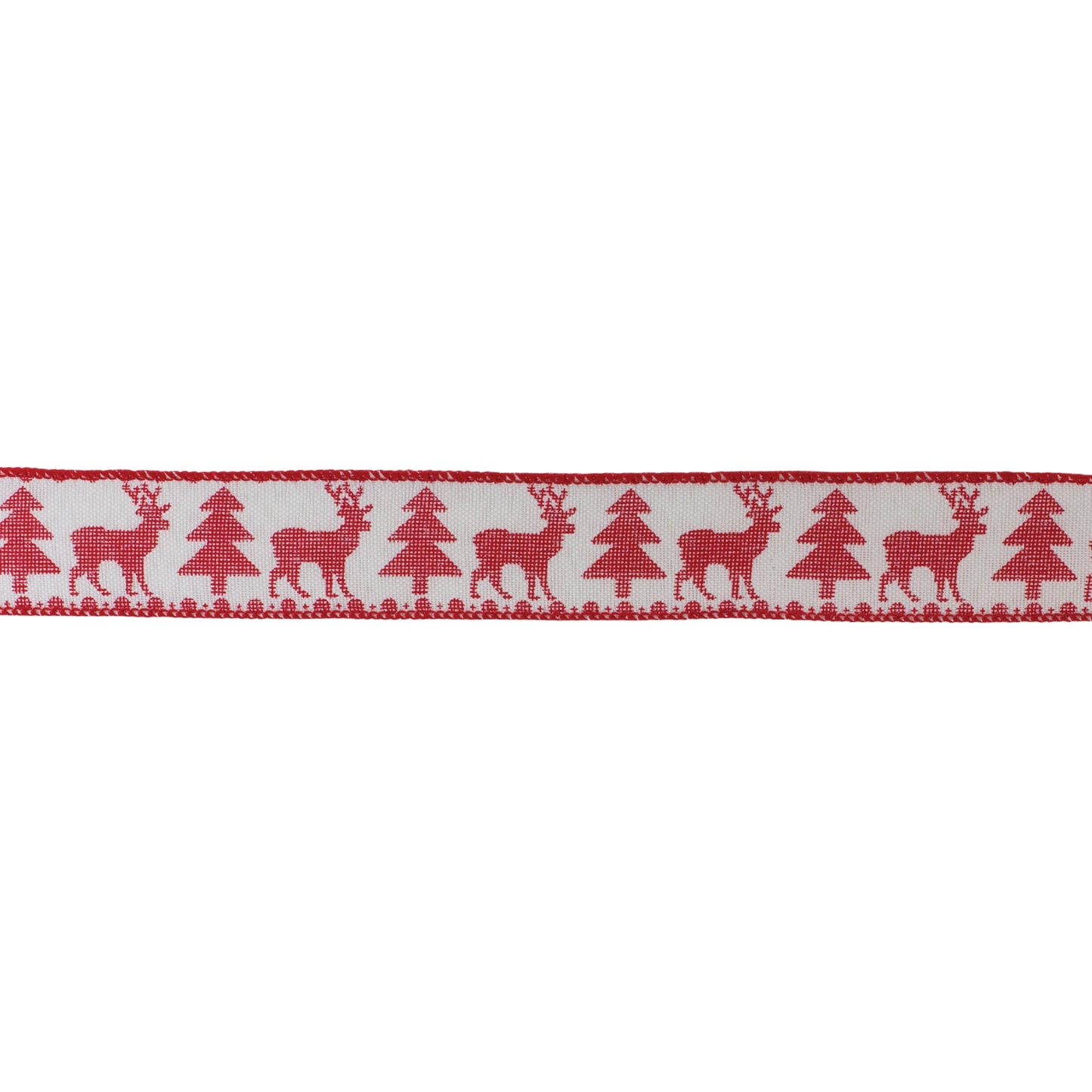 Tree and Deer Holiday Ribbon (Set of 2)