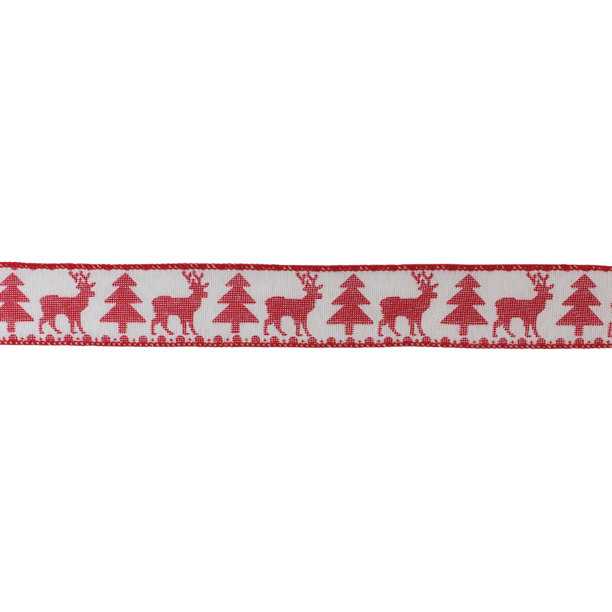 Tree and Deer Holiday Ribbon (Set of 2)