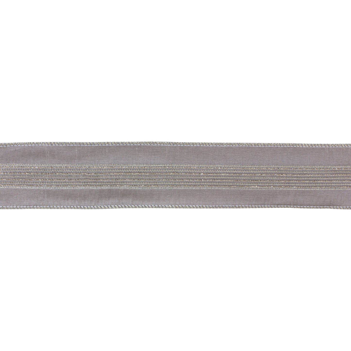 Grey Glittered Ribbon 2.5" x 10 yds.