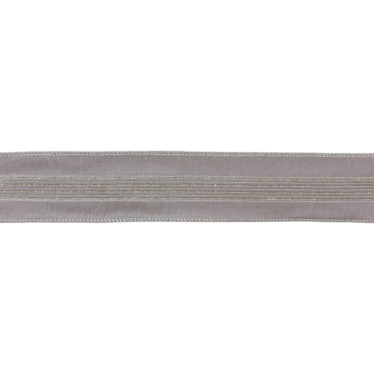 Grey Glittered Ribbon 2.5" x 10 yds.