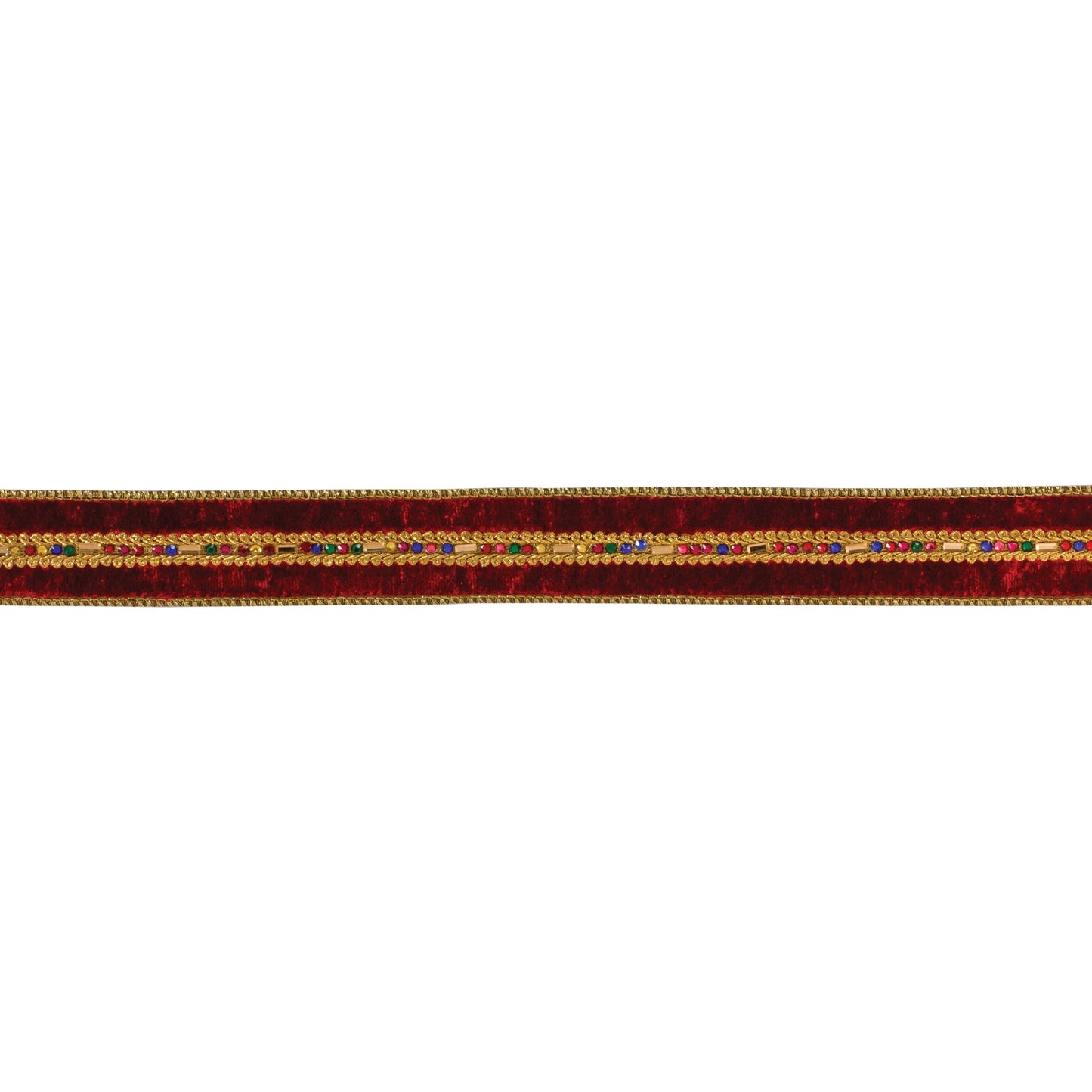 Red and Gold Ribbon 1.5" x 10 yds.
