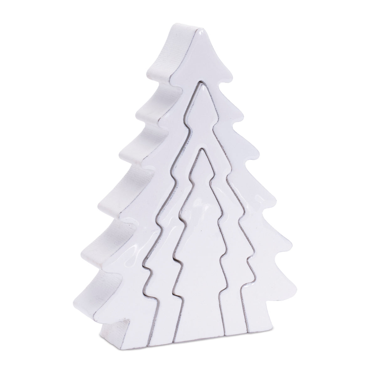 Wood Pine Tree Nesting Display (Set of 2)