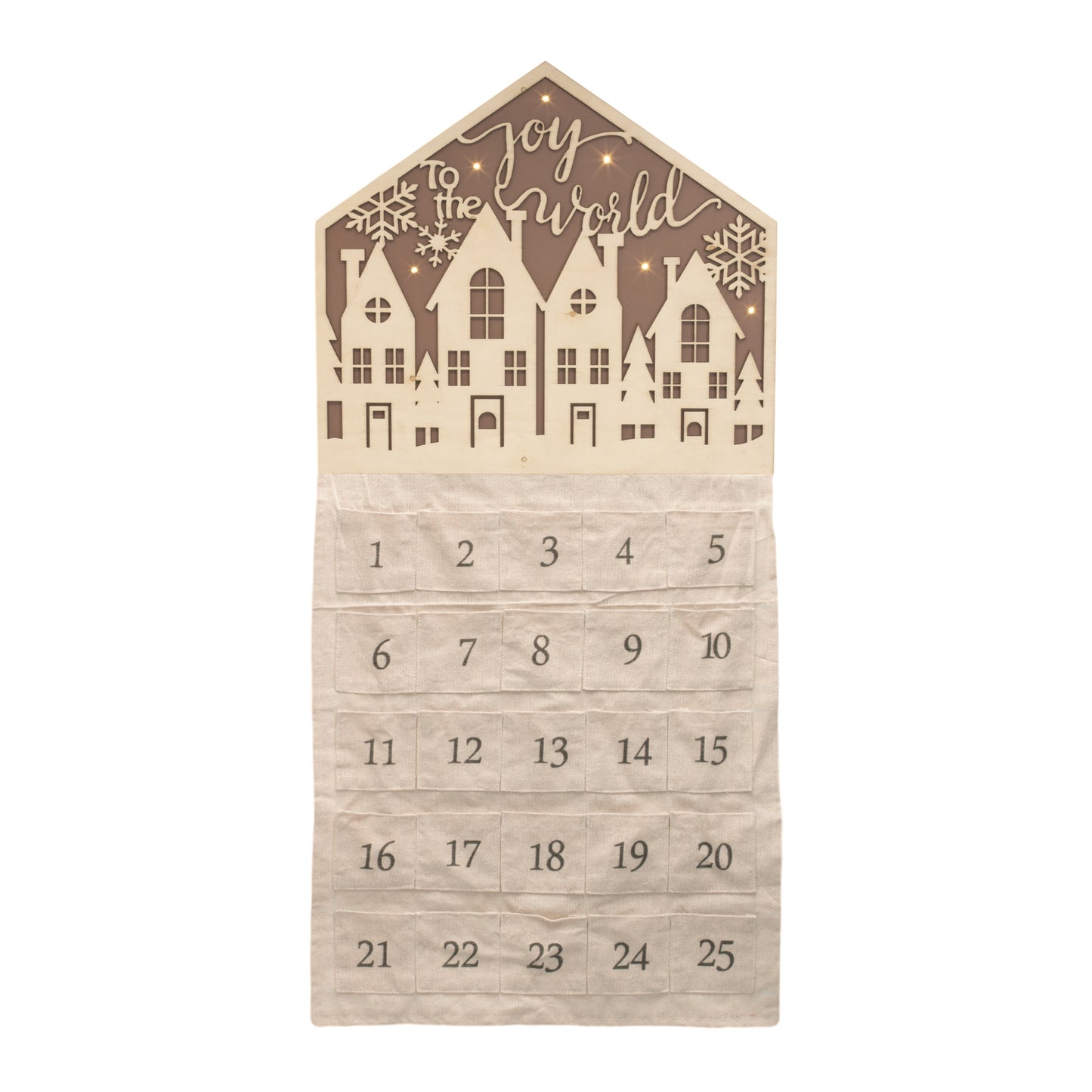 LED Joy to the World Christmas Countdown 34.5"H