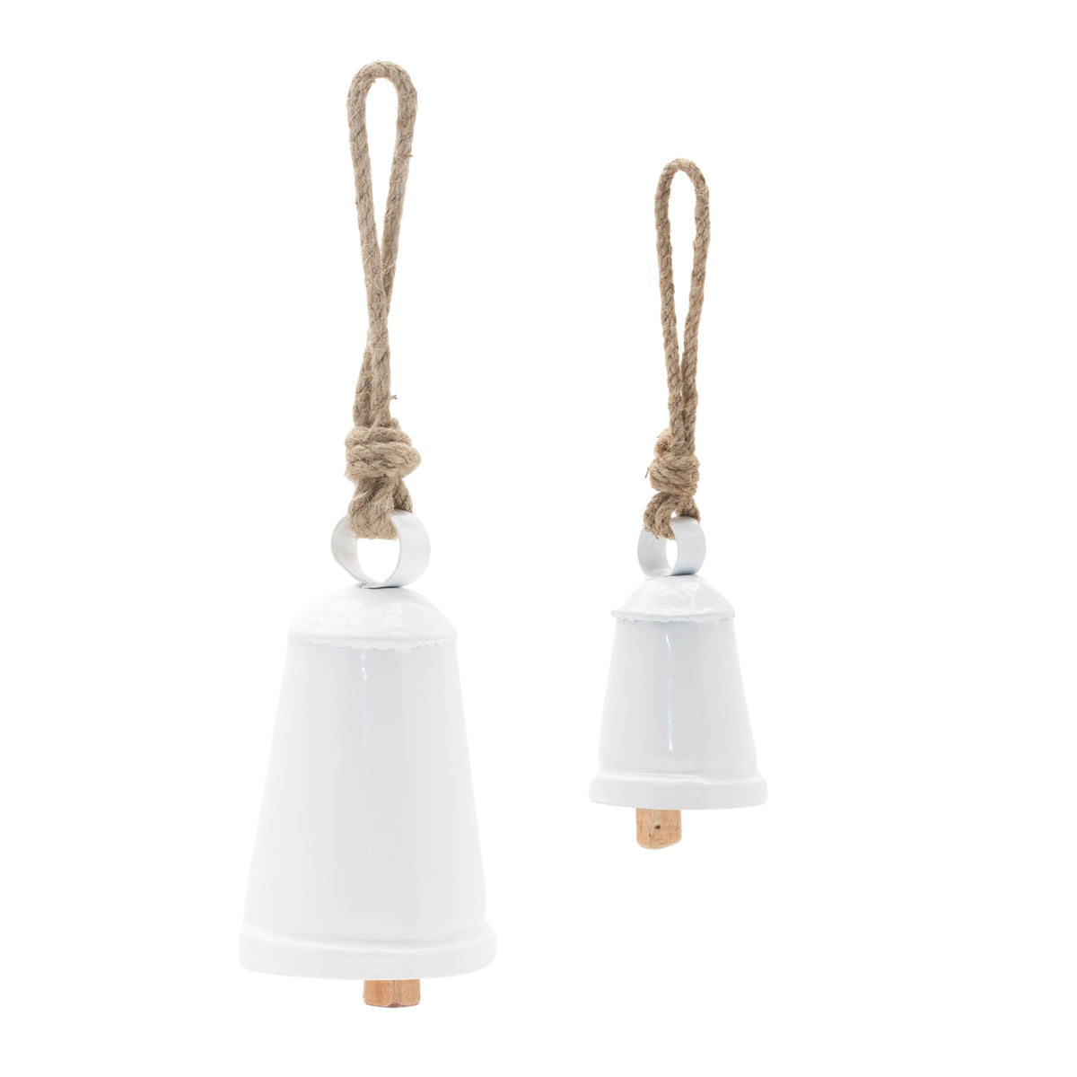Rustic Metal Bell Ornament (Set of 8)