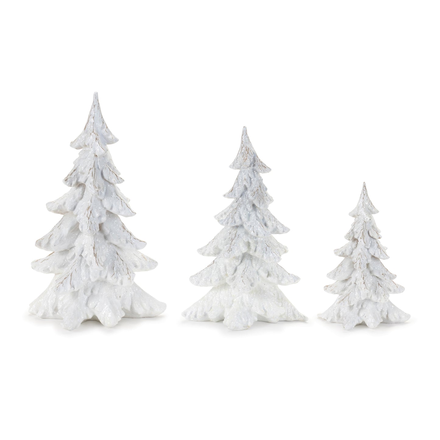 Glittered Pine Tree (Set of 3)