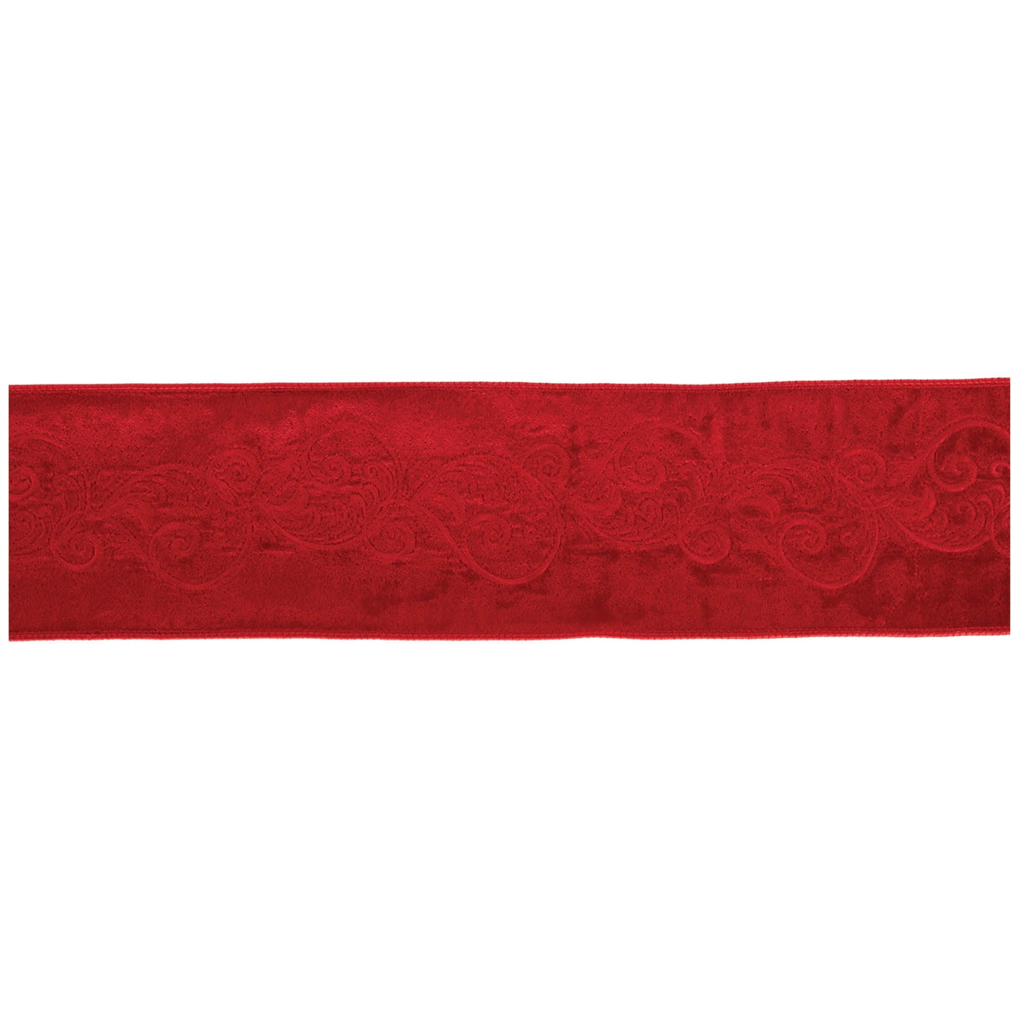 Ornate Embroidered Wired Ribbon 4" x 5 Yds.