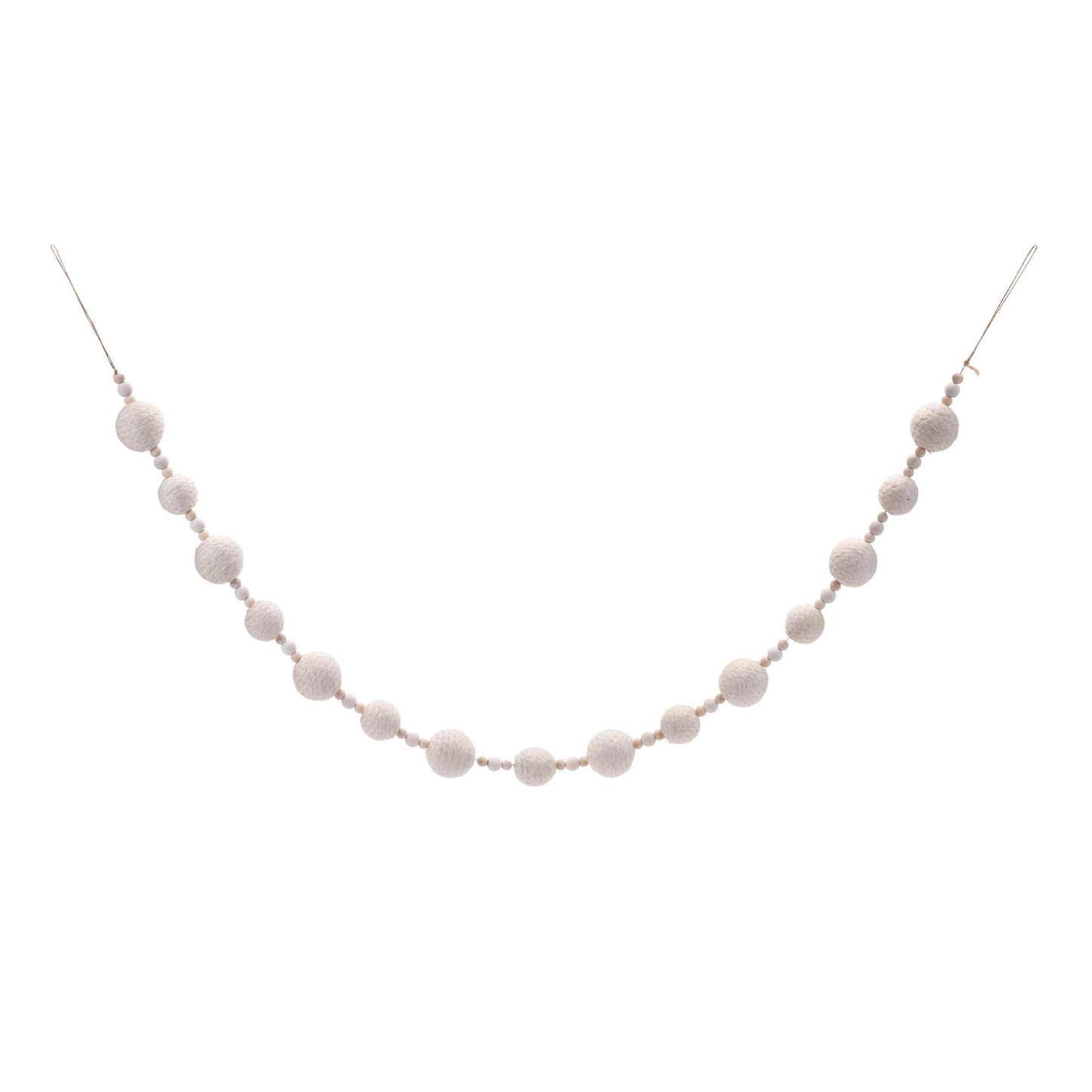 Fabric Ball String Garland (Set of 2)
