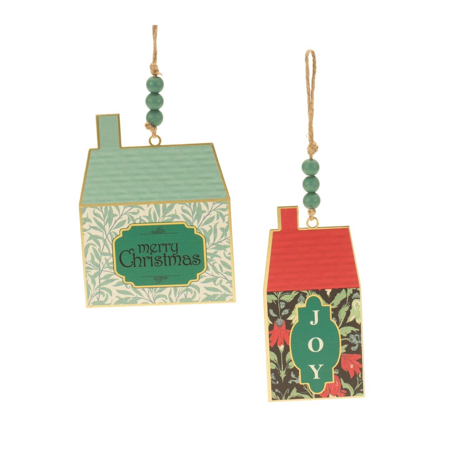 Holiday House Ornament (Set of 4)