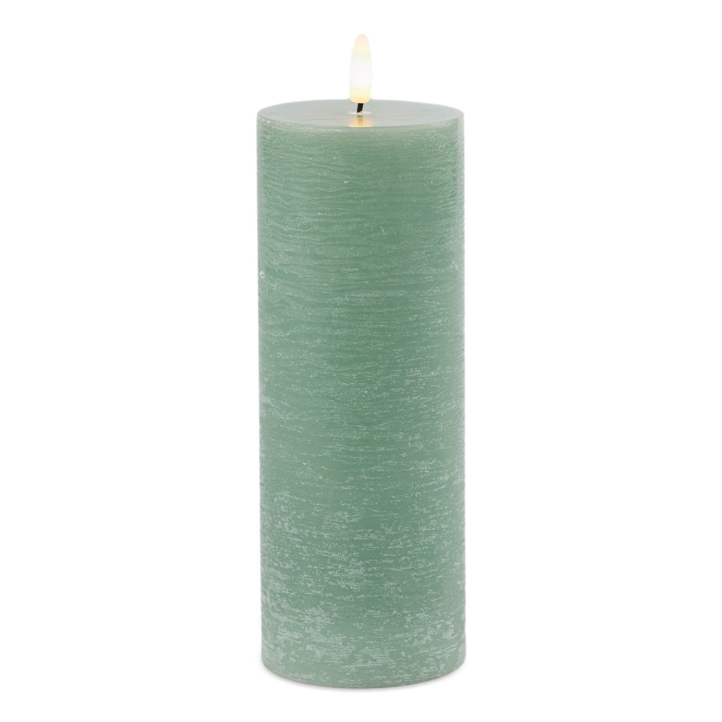 FIA Wick Green Pillar Candle (Set of 2) 8"H