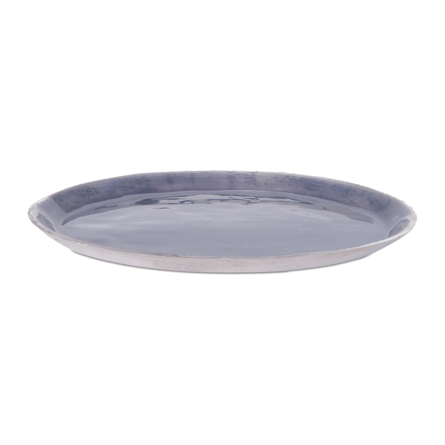 Blue Aluminum Decorative Tray