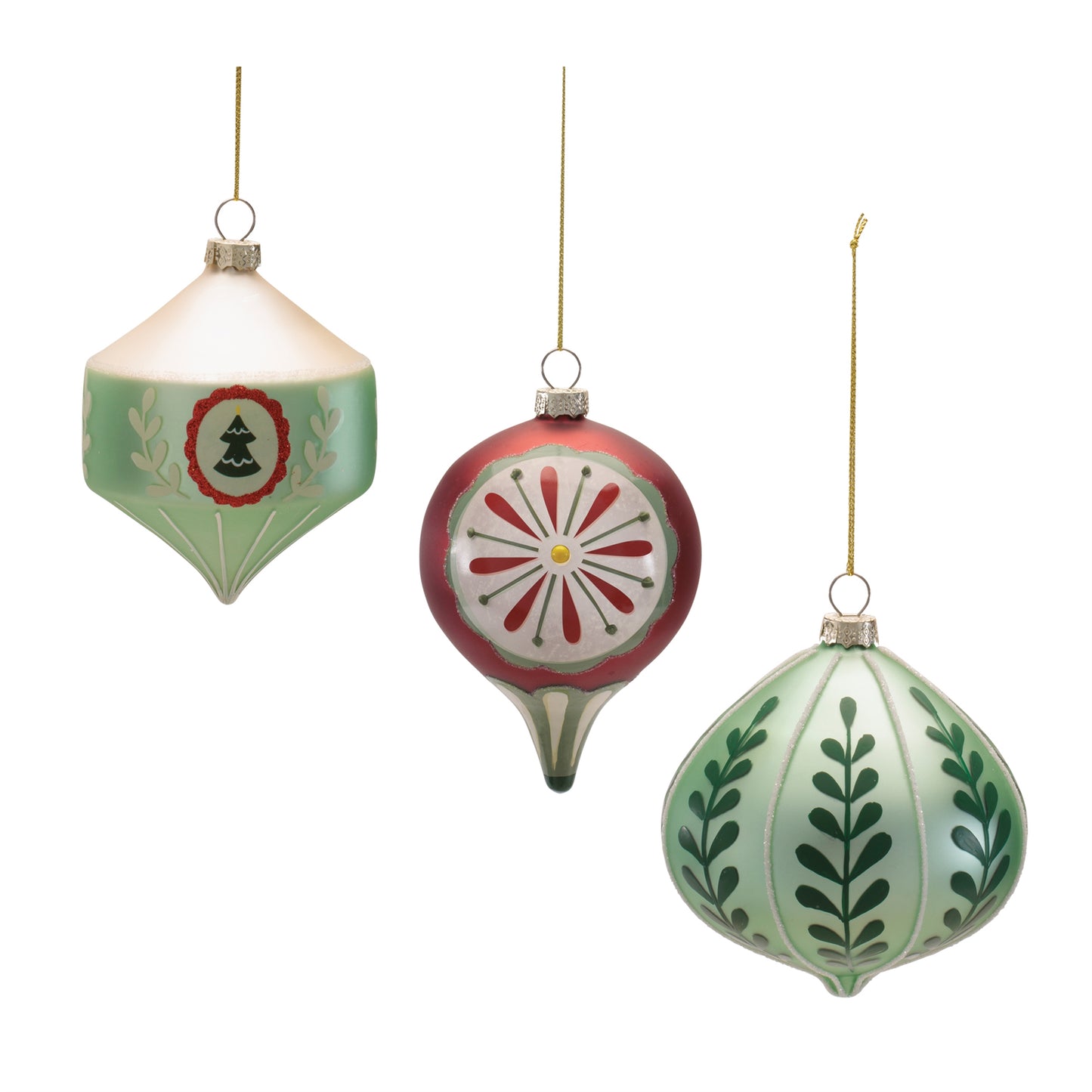 Assorted Glass Ornament (Set of 6)