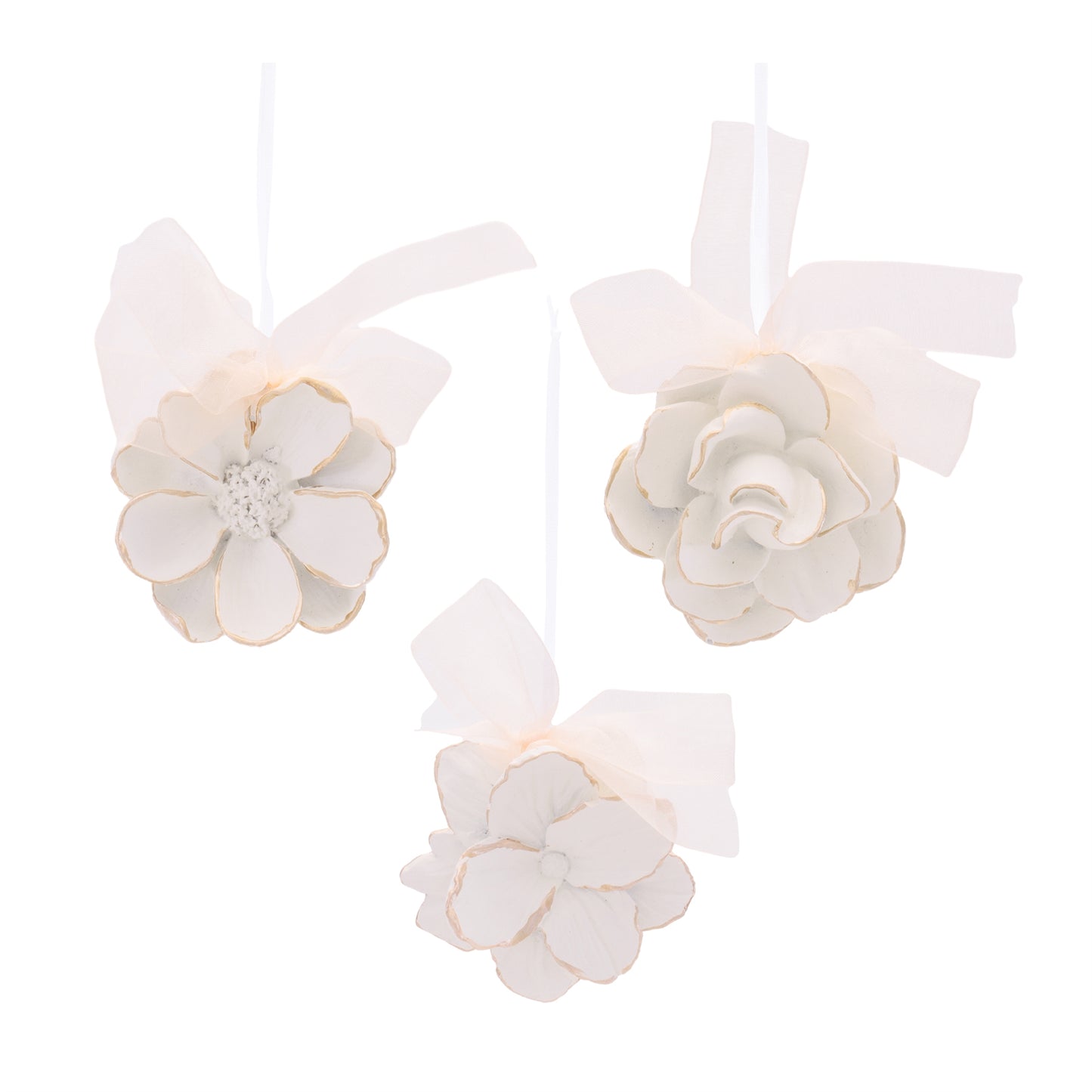 Floral Resin Ornament (Set of 6)