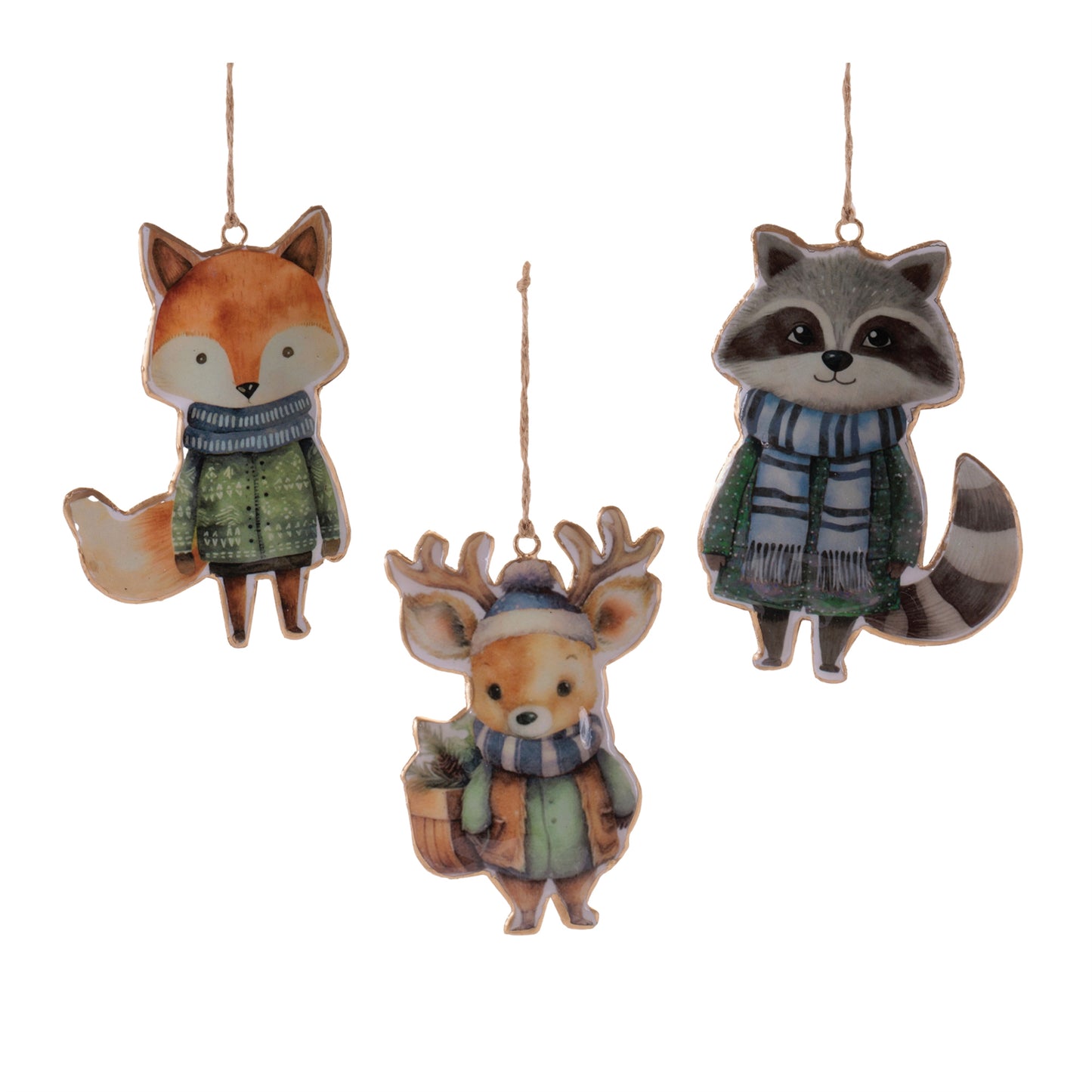 Iron Winter Animal Ornament (Set of 6)