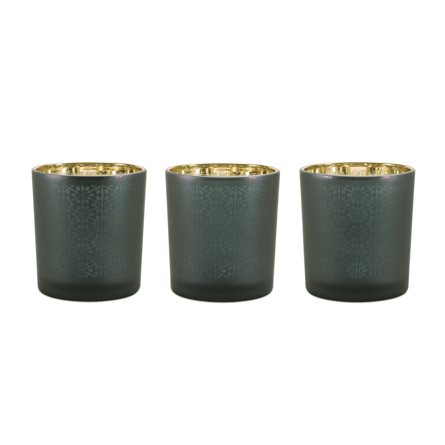 Geometric Patterned Votive Holder (Set of 3)