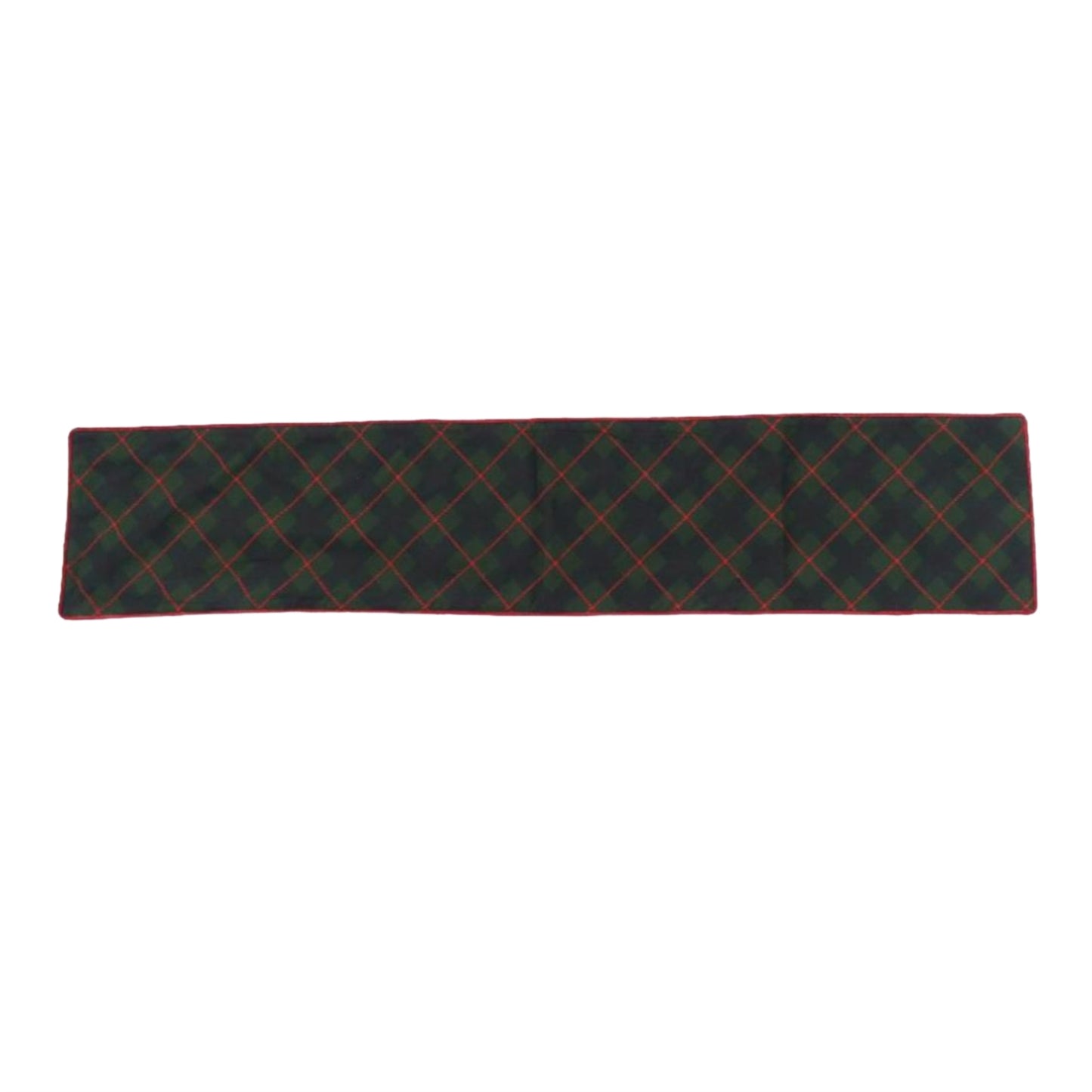 Plaid Christmas Table Runner 72"L