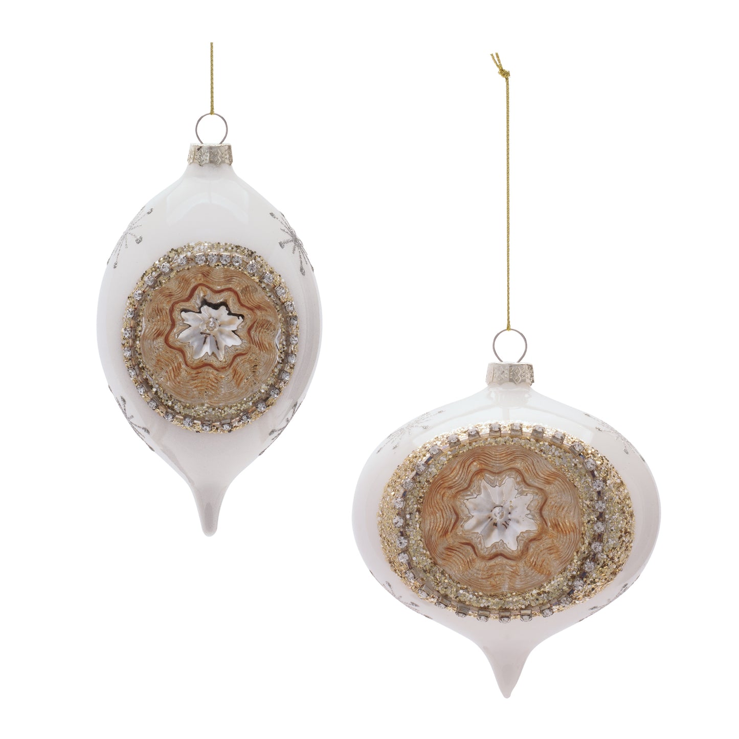 Glass Reflector Ornament (Set of 6)