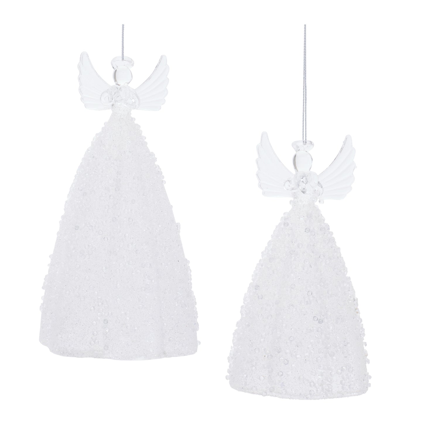 Glass Angel Ornament (Set of 2)