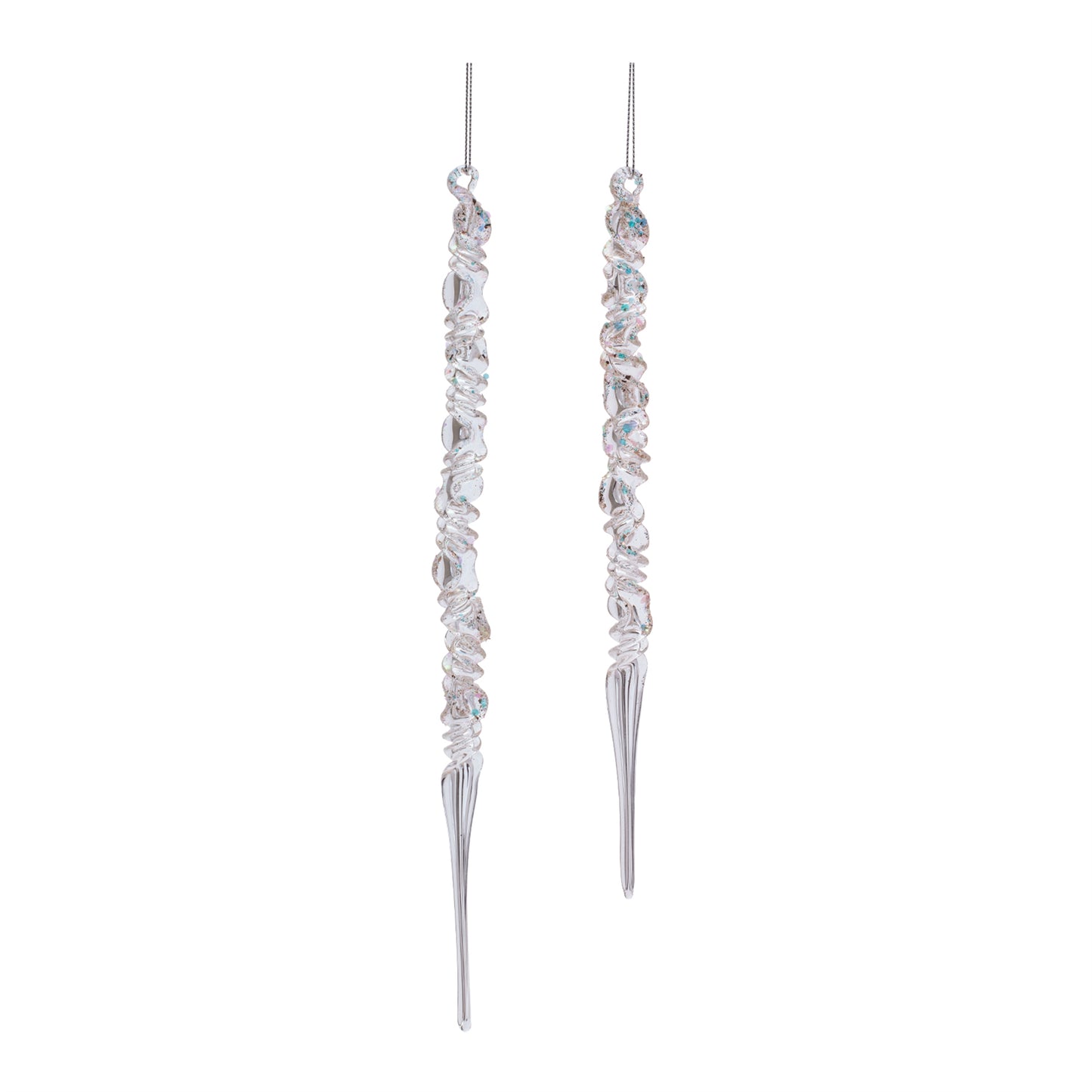 Glass Icicle Ornament (Set of 6)