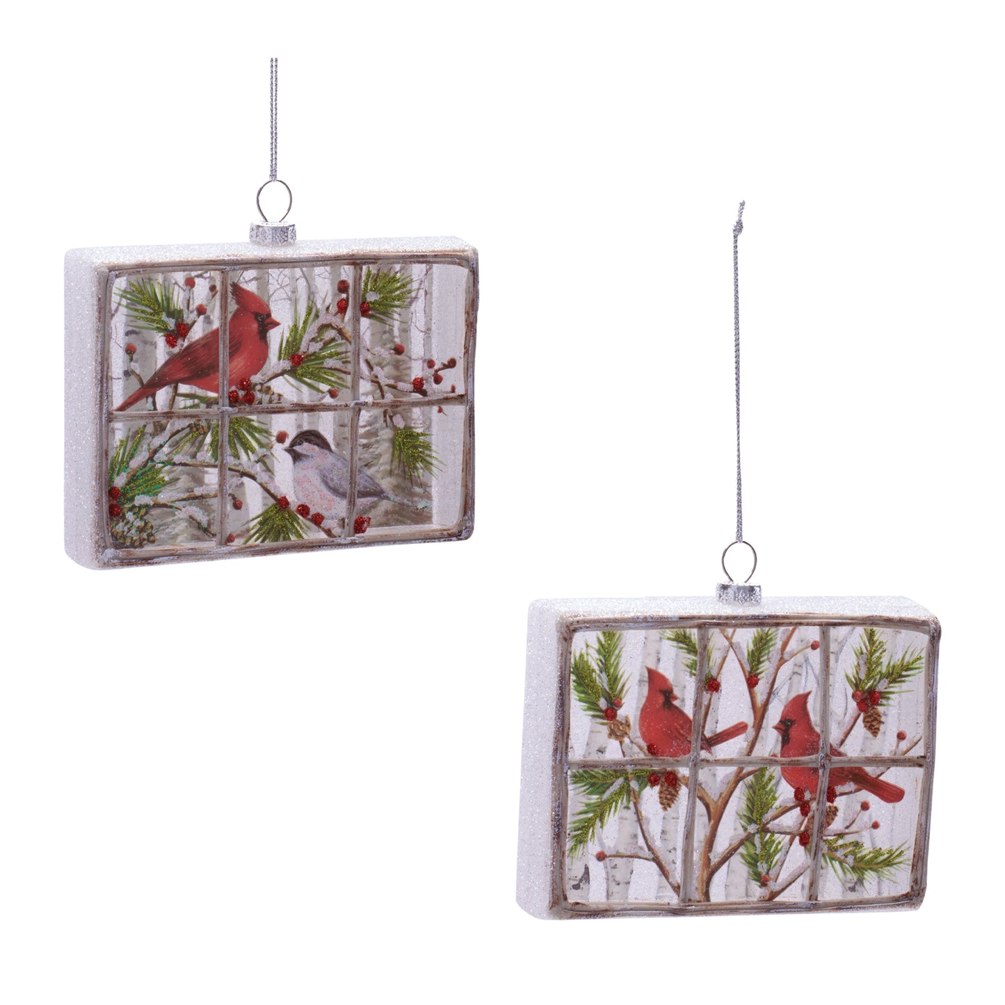 Cardinal Window Ornament (Set of 6)