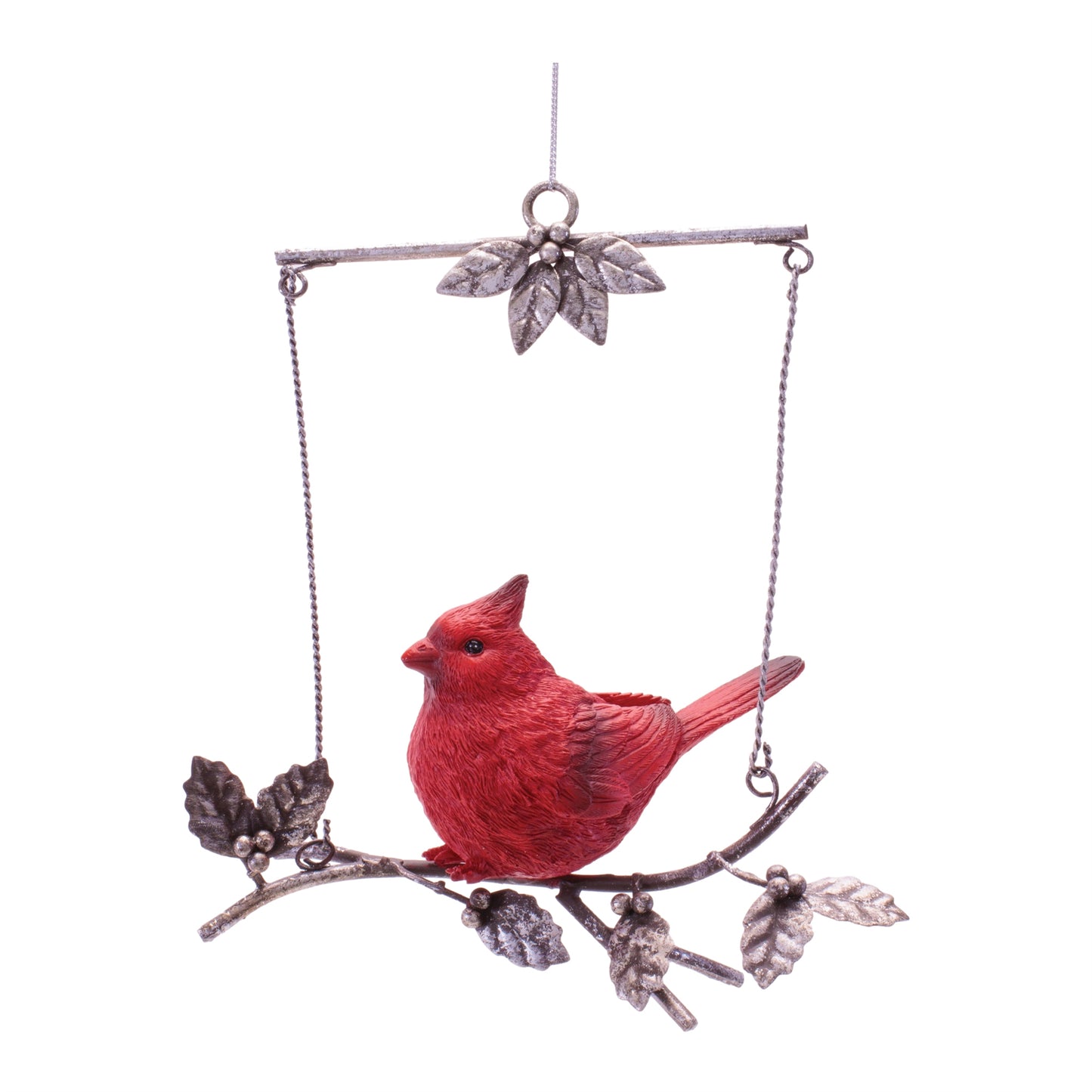 Cardinal on Branch Ornament (Set of 4)