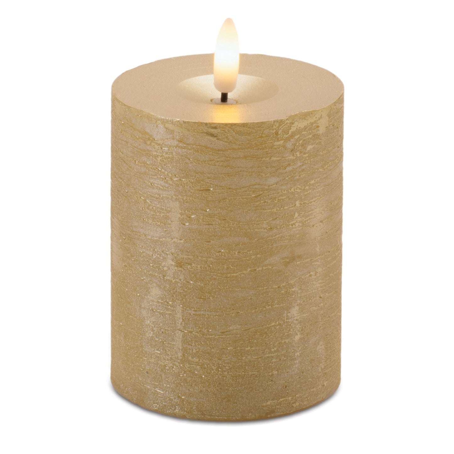 Metallic FIA Wick LED Candle (Set of 2)