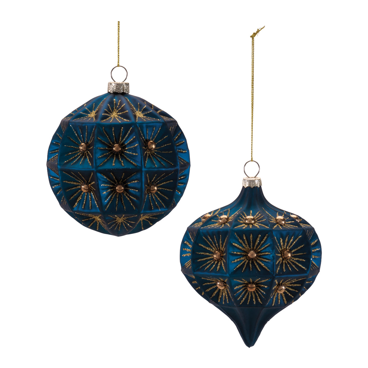 Glass Round Ornaments (Set of 6)