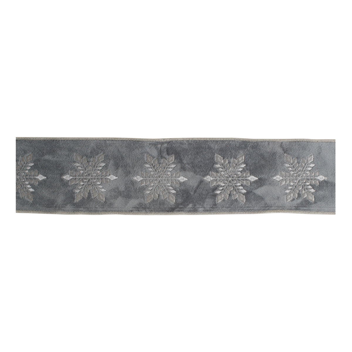 Snowflake Wired Ribbon 4" x 5 Yds.