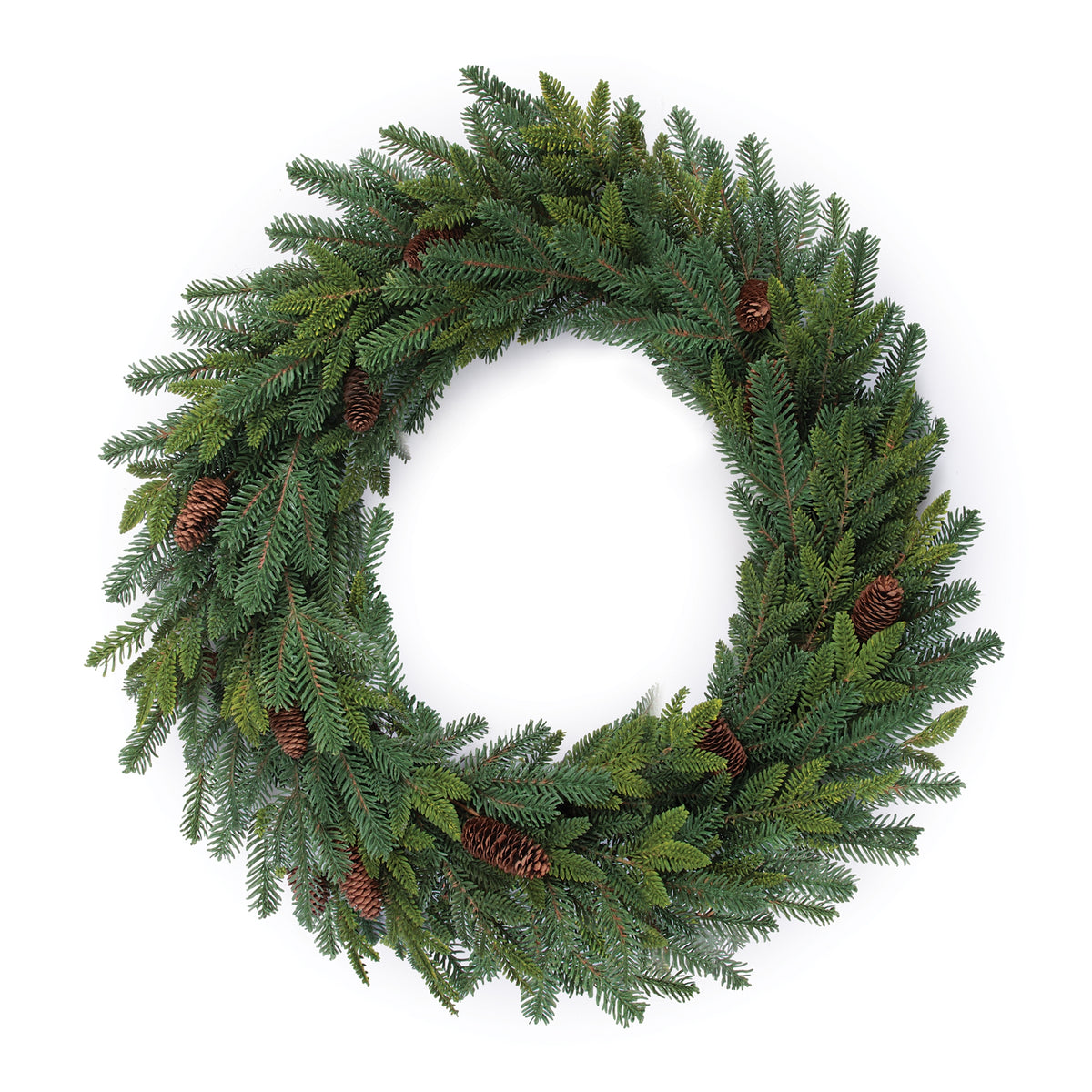 Oversized Pine and Pinecone Wreath 34"D