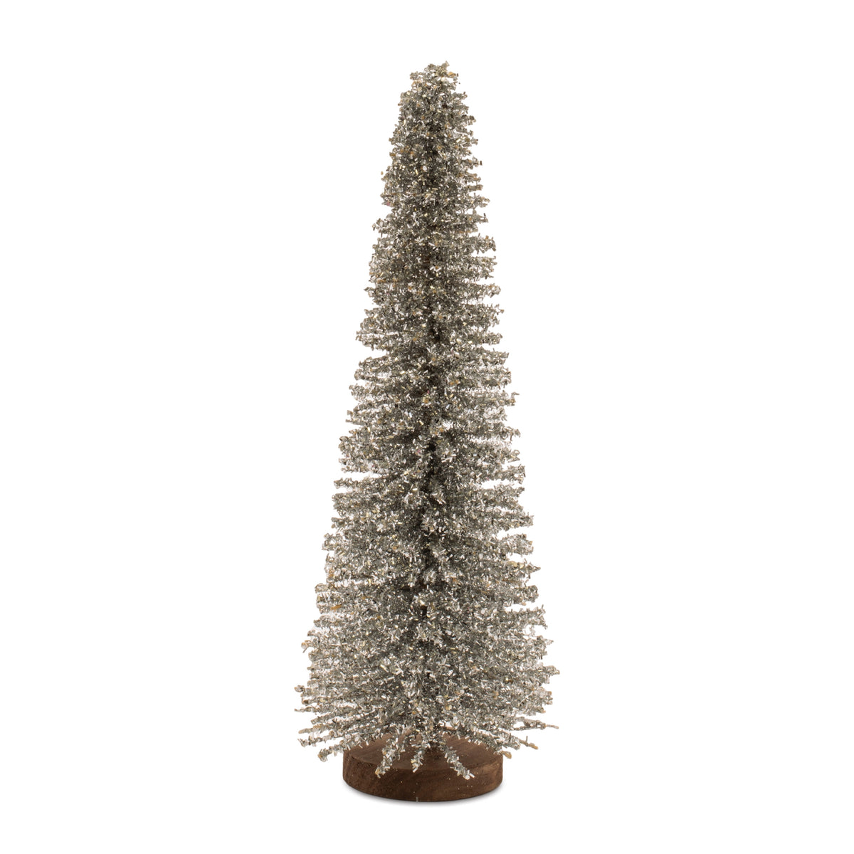 Glitter Iron Christmas Tree 17.5"H