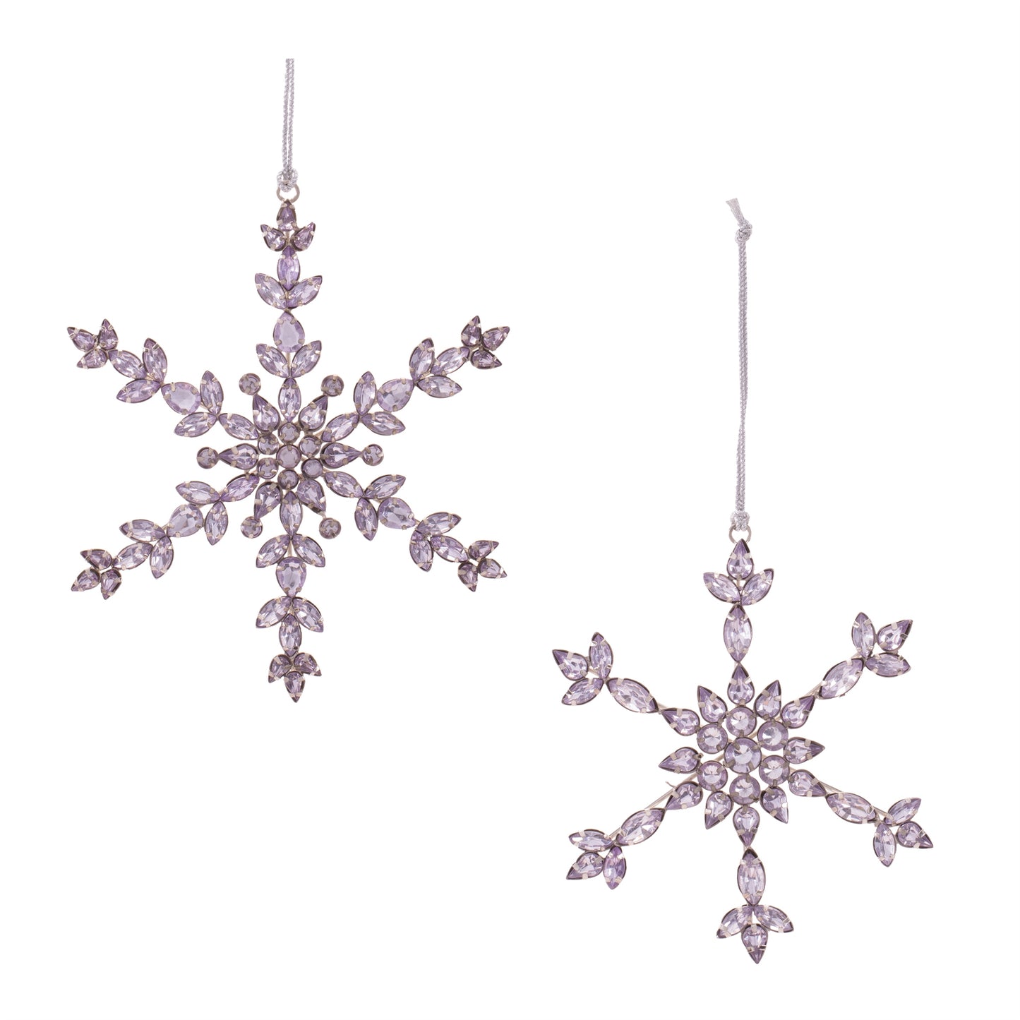 Snowflake Jewel Ornaments (Set of 6)