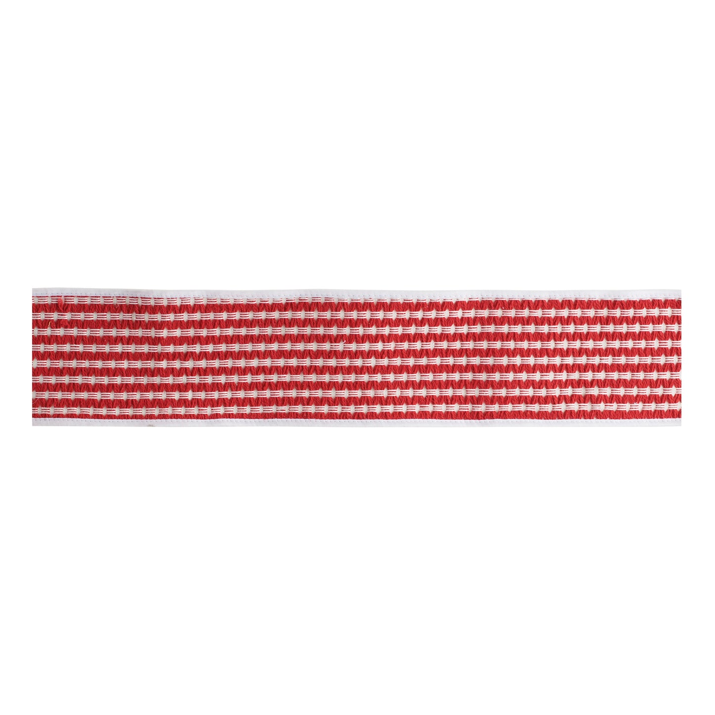 Woven Stripe Wired Cotton Ribbon 4" x 5 Yds.