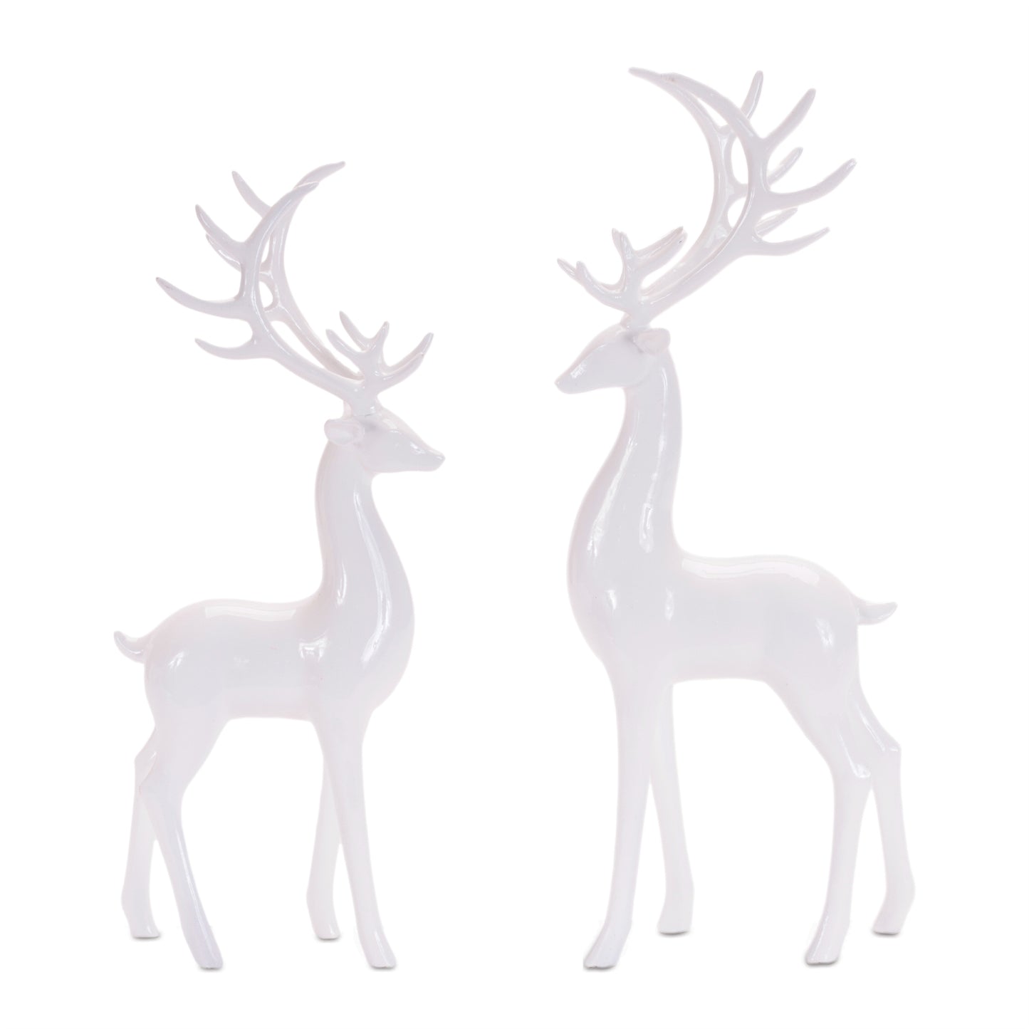 Standing Winter Deer Figurines (Set of 2)