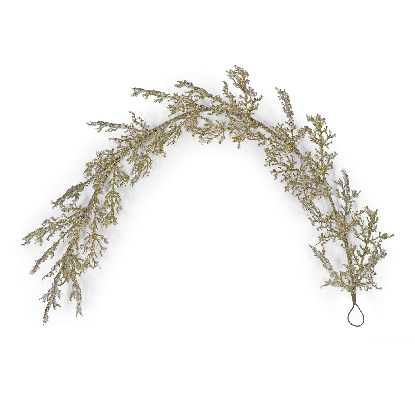 Metallic Iced Pine Garland 5'L