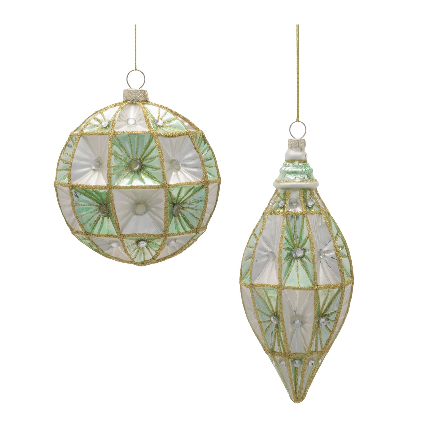 Glass Ornament Set (Set of 6)